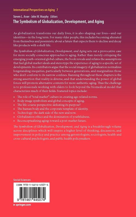 Produktbild: The Symbolism of Globalization, Development, and Aging