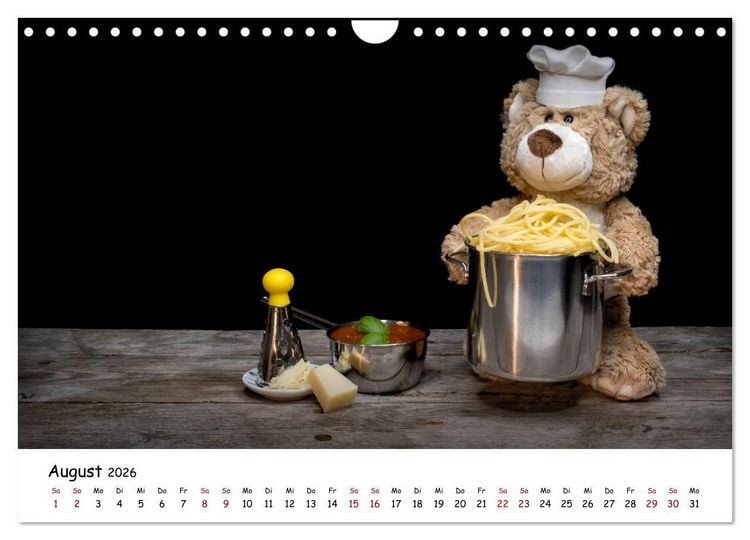 Produktbild: Eddy, der Teddy (Wandkalender 2026 DIN A4 quer), CALVENDO Monatskalender