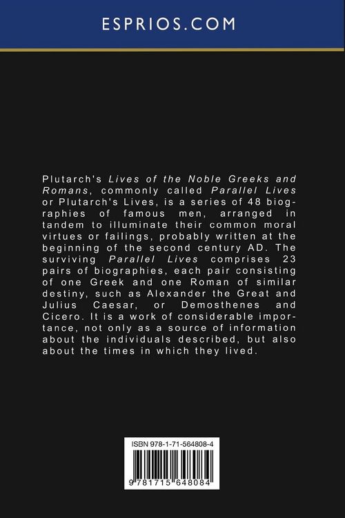 Produktbild: Plutarch's Lives - Volume III (Esprios Classics)