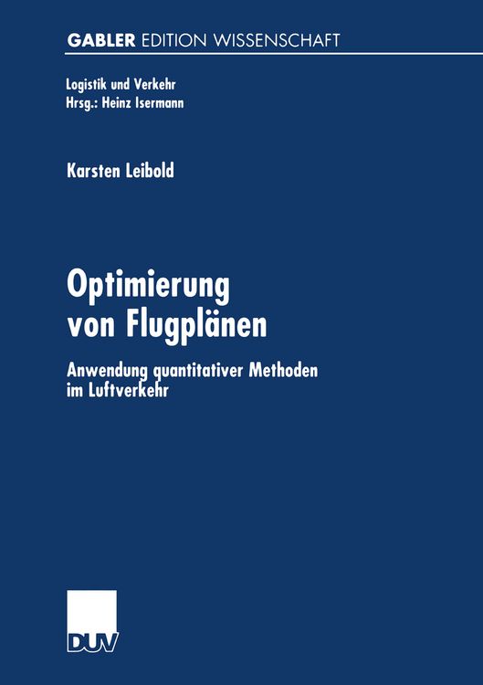 Produktbild: Optimierung von Flugpl&auml;nen