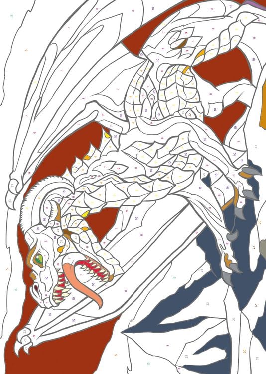 Produktbild: Malen nach Zahlen - Drachen