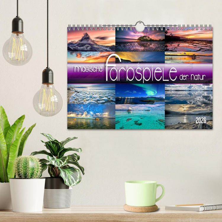 Produktbild: Magische Farbspiele der Natur (Wandkalender 2026 DIN A4 quer), CALVENDO Monatskalender