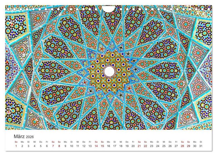 Produktbild: Kunstvolle Mosaike (Wandkalender 2026 DIN A4 quer), CALVENDO Monatskalender