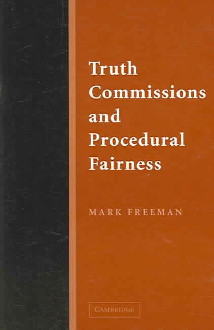 Produktbild: Truth Commissions and Procedural Fairness