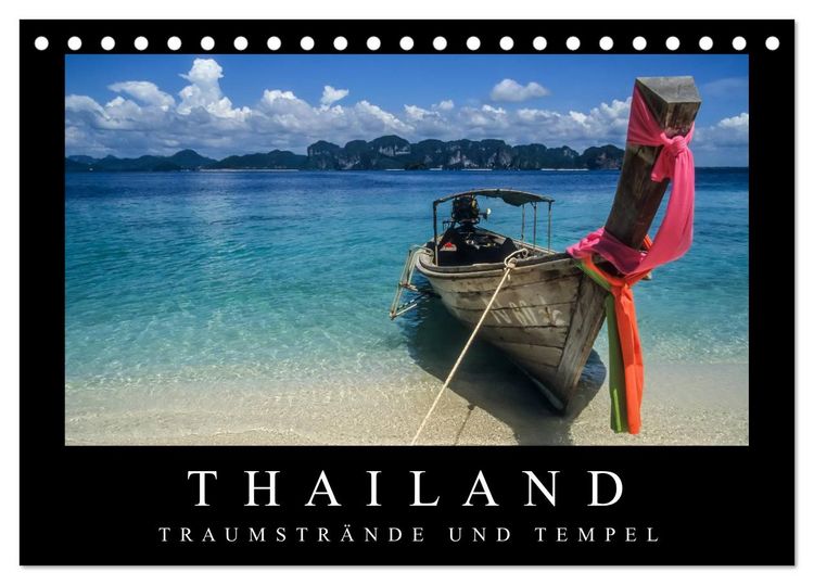 Produktbild: Thailand - Traumstr&auml;nde und Tempel (Tischkalender 2026 DIN A5 quer), CALVENDO Monatskalender