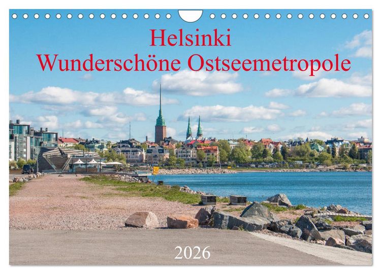 Produktbild: Helsinki - Wundersch&ouml;ne Ostseemetropole (Wandkalender 2026 DIN A4 quer), CALVENDO Monatskalender