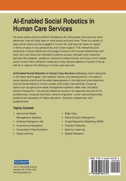 Produktbild: AI-Enabled Social Robotics in Human Care Services
