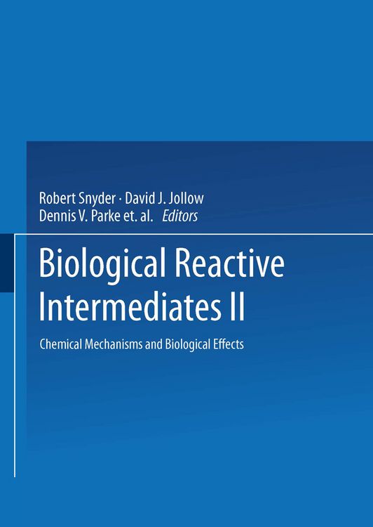 Produktbild: Biological Reactive Intermediates&mdash;II