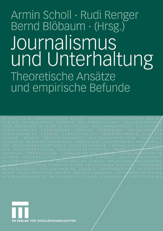 Produktbild: Journalismus und Unterhaltung