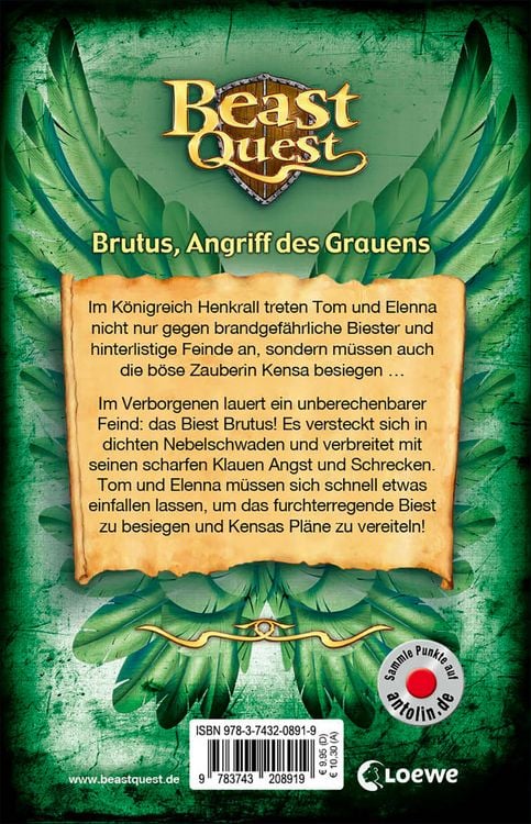 Produktbild: Beast Quest (Band 63) - Brutus, Angriff des Grauens