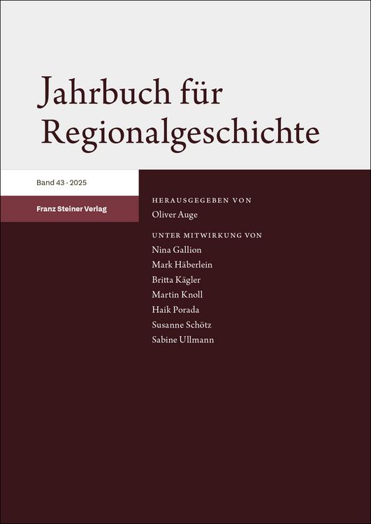 Produktbild: Jahrbuch f&uuml;r Regionalgeschichte 43 (2025)