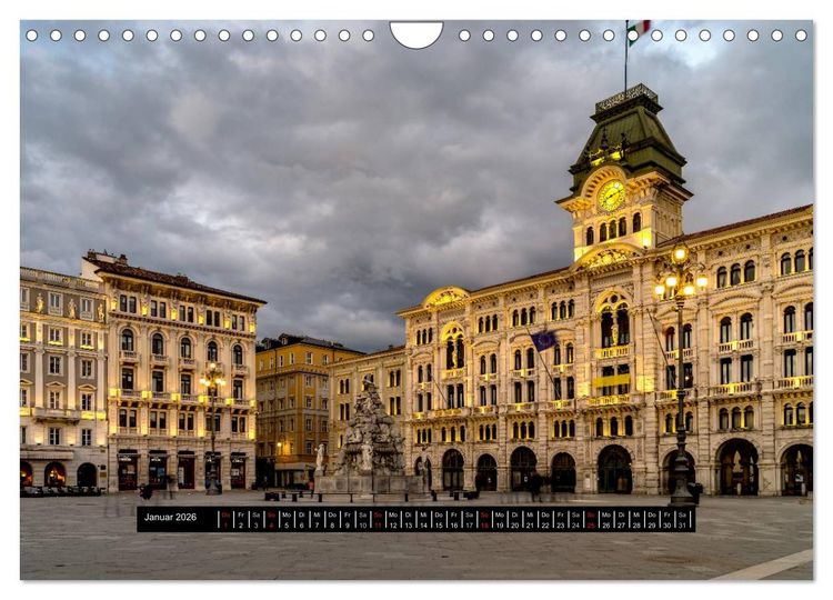 Produktbild: Triest - Stimmungen und Ansichten (Wandkalender 2026 DIN A4 quer), CALVENDO Monatskalender