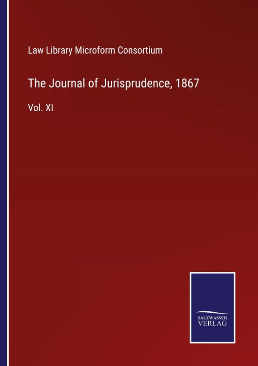 Produktbild: The Journal of Jurisprudence, 1867