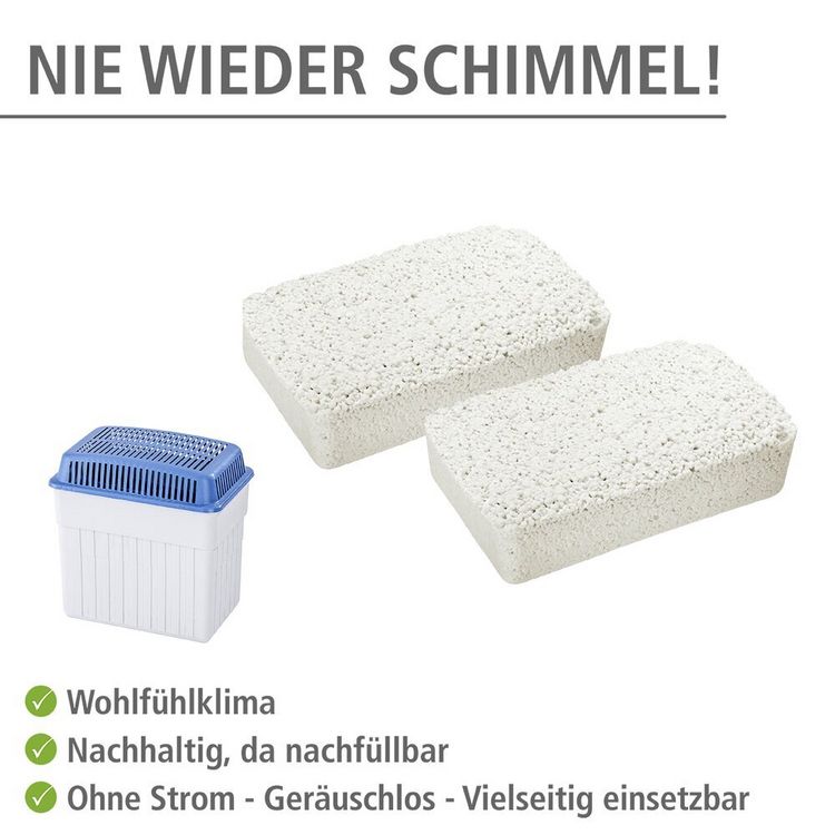 Produktbild: Feuchtigkeitskiller 2 x 2 kg Nachf&uuml;llpack, Raumentfeuchter