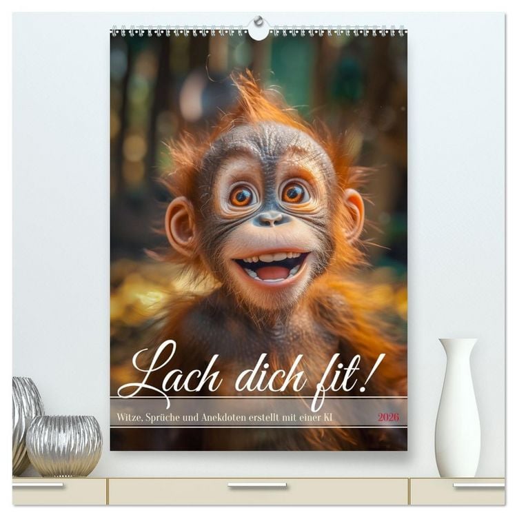 Produktbild: Lach Dich fit ! (hochwertiger Premium Wandkalender 2026 DIN A2 hoch), Kunstdruck in Hochglanz