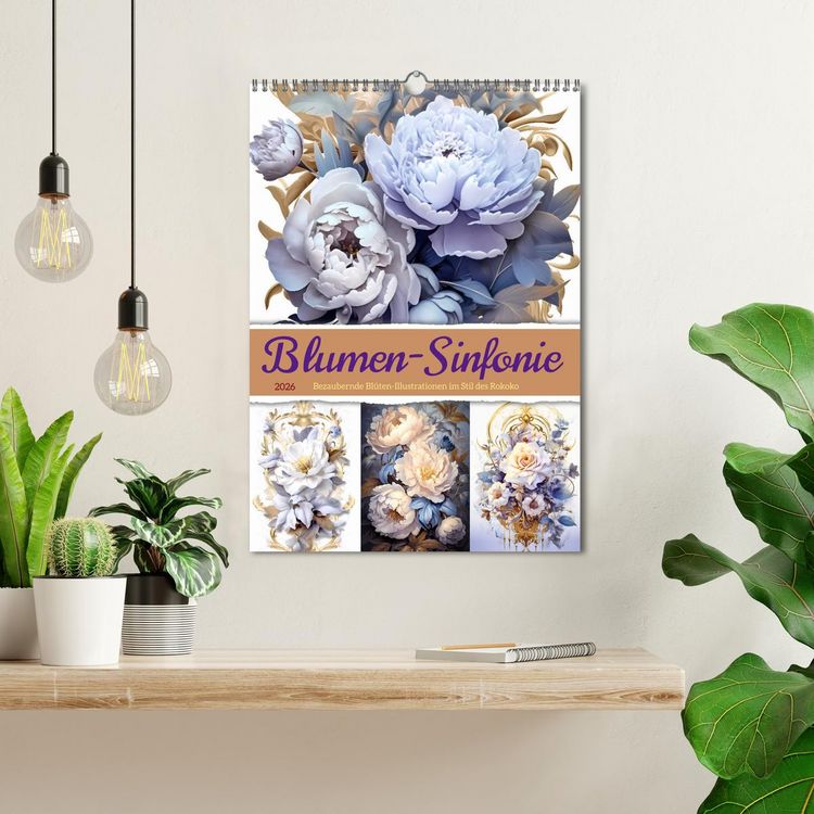 Produktbild: Blumen-Sinfonie (Wandkalender 2026 DIN A3 hoch), CALVENDO Monatskalender