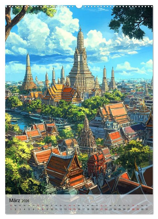 Produktbild: Thailand Fantasie (hochwertiger Premium Wandkalender 2026 DIN A2 hoch), Kunstdruck in Hochglanz