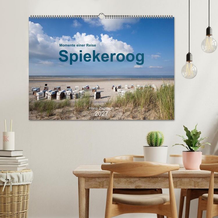 Produktbild: Spiekeroog - Momente einer Reise (Wandkalender 2027 DIN A2 quer), CALVENDO Monatskalender