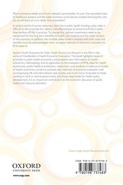 Produktbild: Applied Health Economics for Public Health Practice and Research