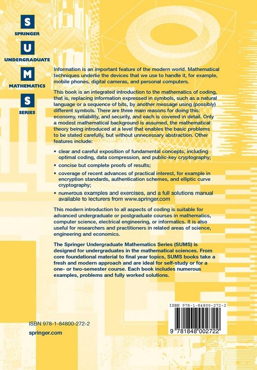 Produktbild: Codes: An Introduction to Information Communication and Cryptography