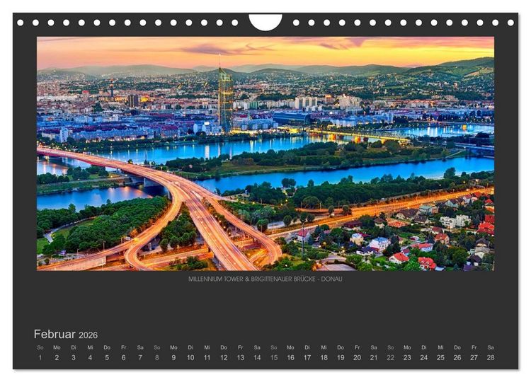 Produktbild: WIEN - EINE STADT VON WELT (Wandkalender 2026 DIN A4 quer), CALVENDO Monatskalender