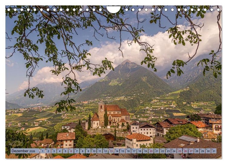 Produktbild: S&uuml;dtirol - Meraner Land (Wandkalender 2026 DIN A4 quer), CALVENDO Monatskalender