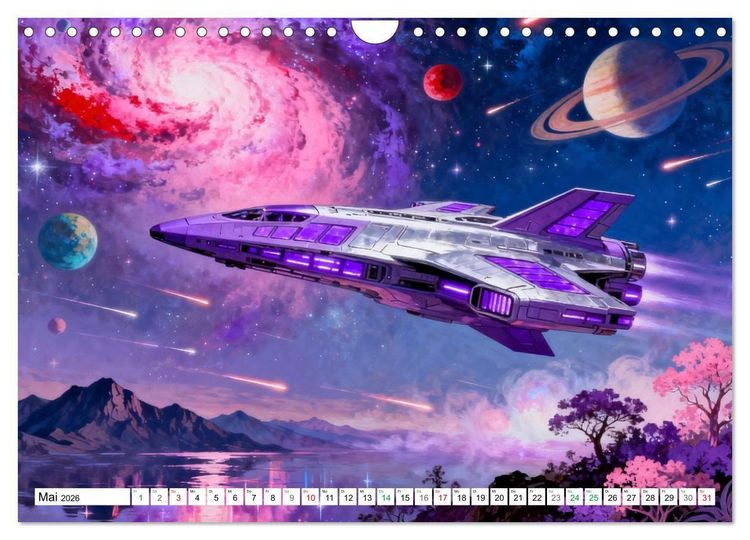Produktbild: Universum der Tr&auml;ume (Wandkalender 2026 DIN A4 quer), CALVENDO Monatskalender