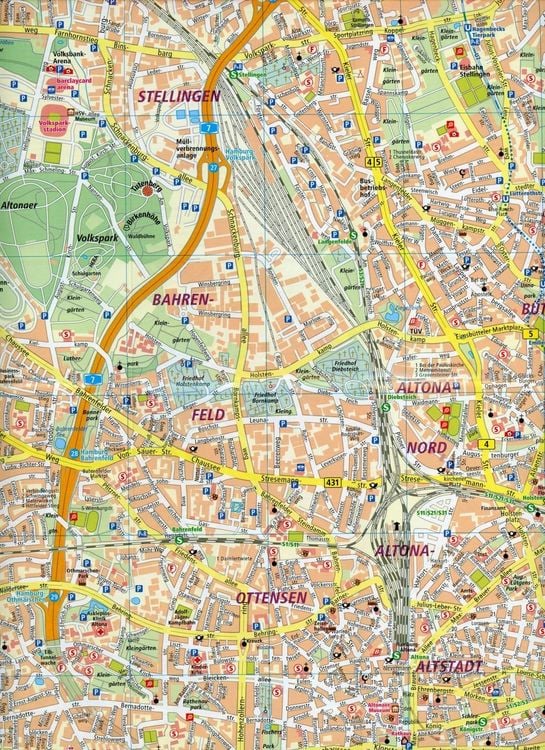 Hamburg Innenstadtplan
