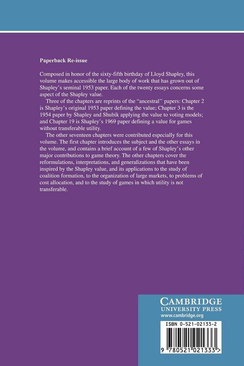 Produktbild: The Shapley Value
