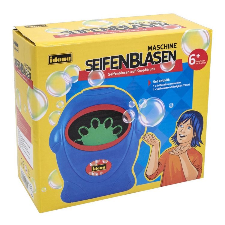 Produktbild: Idena Seifenblasenmaschine blau 118ml