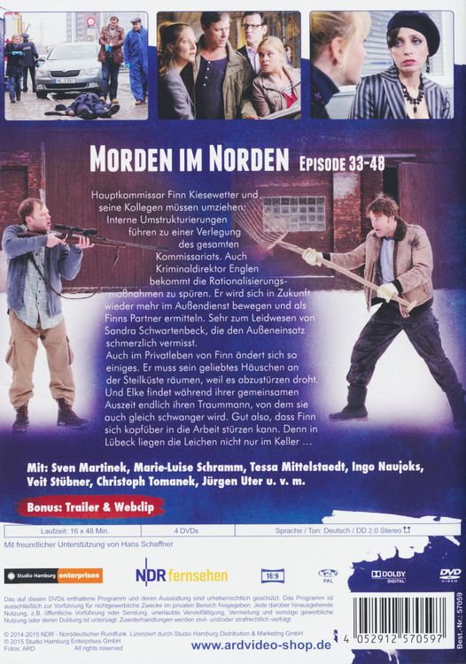 Produktbild: Morden im Norden - Staffel 3 [4 DVDs]