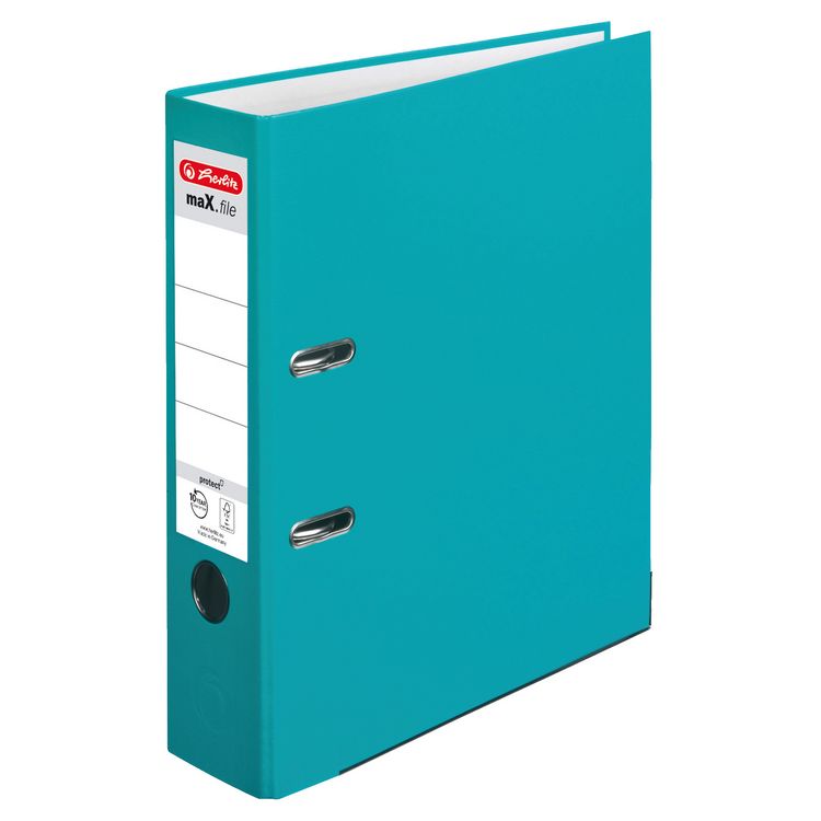 Produktbild: Herlitz Ordner maX.file protect A4 8cm t&uuml;rkis