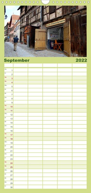 Produktbild: Familienplaner Malerisches Murgtal (Wandkalender 2022 , 21 cm x 45 cm, hoch)