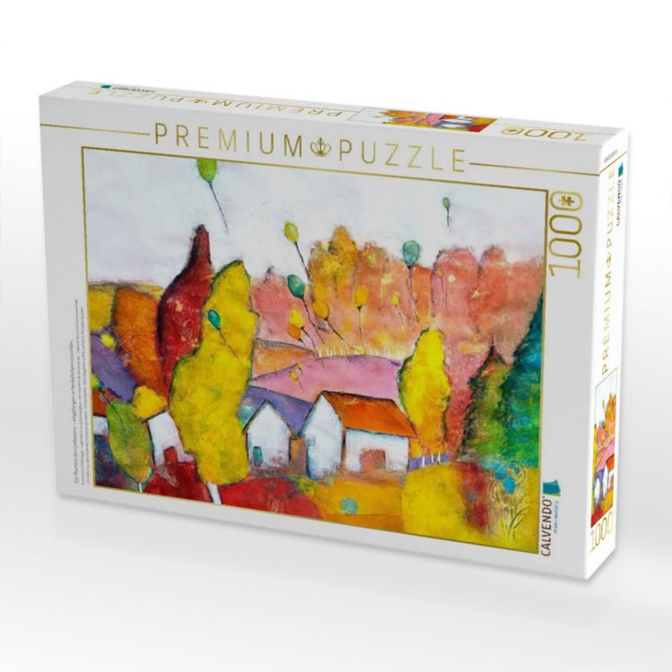 Produktbild: CALVENDO Puzzle Ein Moment des Loslassens - eingefangen in herbstlichem Leuchten. | 1000 Teile Lege-Gr&ouml;&szlig;e 64x48cm Foto-Puzzle f&uuml;r gl&uuml;ckliche Stunden