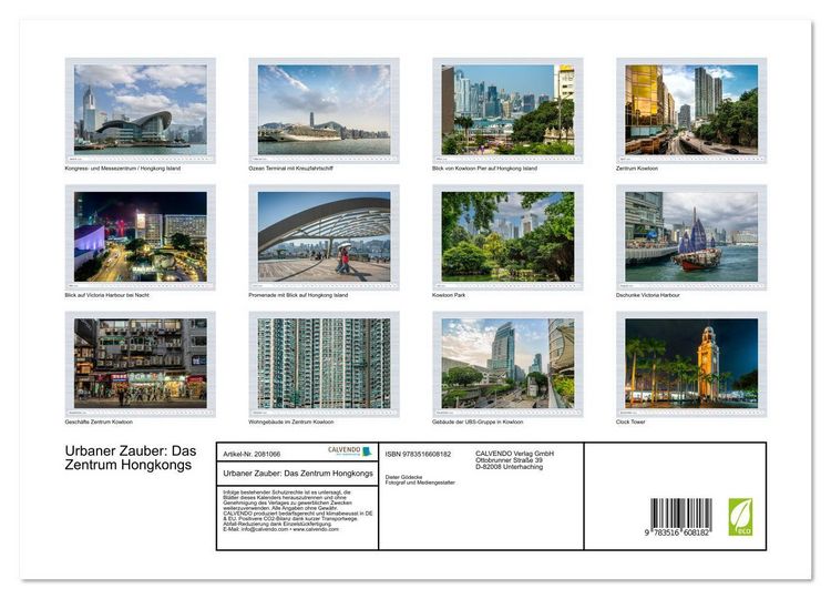 Produktbild: Urbaner Zauber: Das Zentrum Hongkongs (hochwertiger Premium Wandkalender 2026 DIN A2 quer), Kunstdruck in Hochglanz