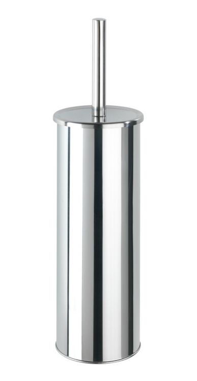 Produktbild: WC-Garnitur Mod. Basic, geschlossen, aus rostfreiem, gl&auml;nzendem Edelstahl