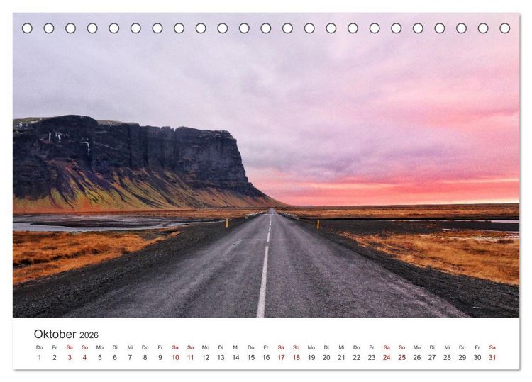 Produktbild: Island - Mehr als nur eine Insel. (Tischkalender 2026 DIN A5 quer), CALVENDO Monatskalender