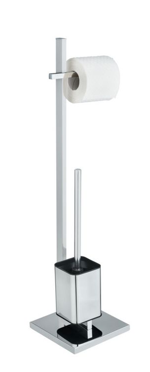 Produktbild: Stand WC-Garnitur Mod. Quadro, aus Edelstahl