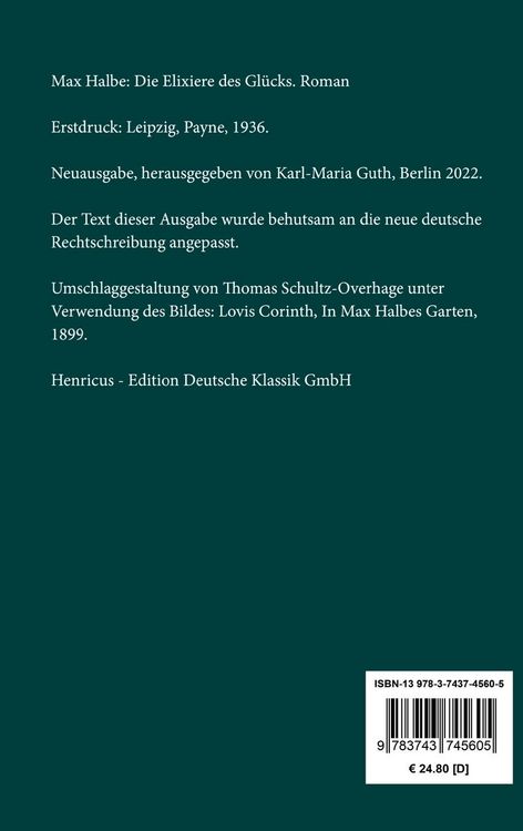 Produktbild: Die Elixiere des Gl&uuml;cks
