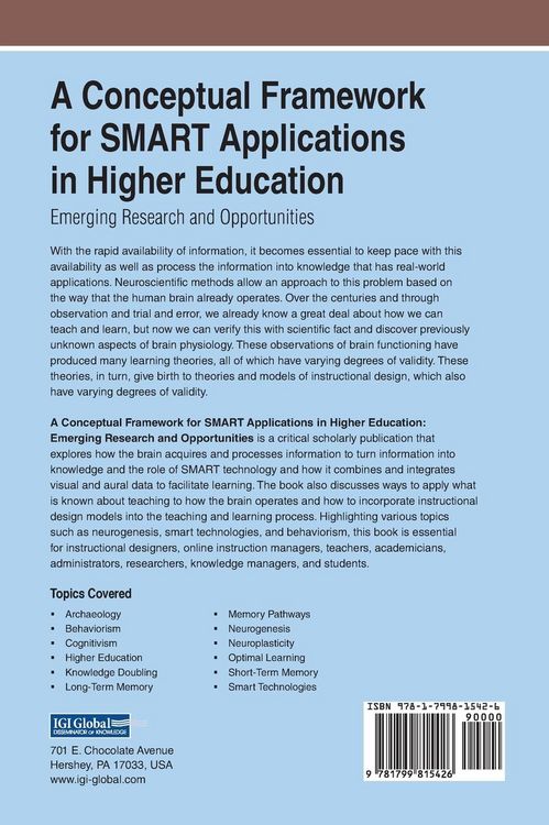 Produktbild: A Conceptual Framework for SMART Applications in Higher Education