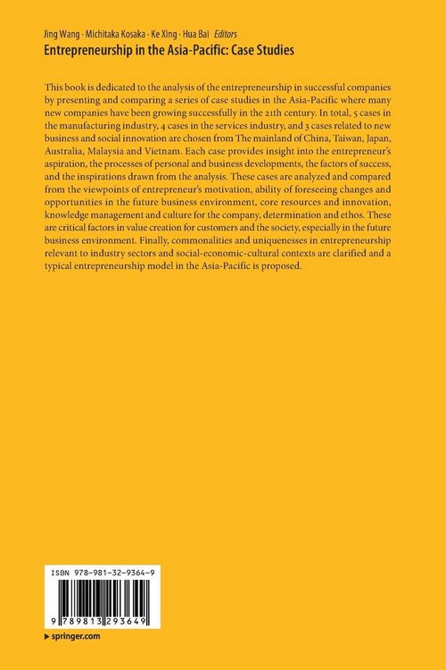 Produktbild: Entrepreneurship in the Asia-Pacific: Case Studies