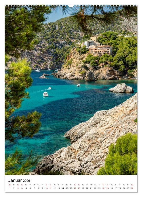 Produktbild: Mallorca - Insel des Gl&uuml;cks (Wandkalender 2026 DIN A2 hoch), CALVENDO Monatskalender