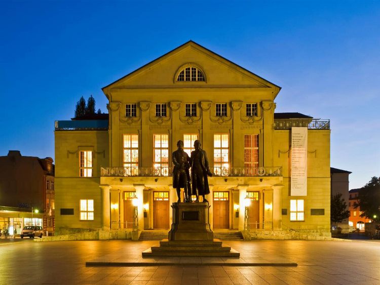 Produktbild: CALVENDO Puzzle Deutsches Nationaltheater in Weimar | 1000 Teile Lege-Gr&ouml;&szlig;e 64x48cm Foto-Puzzle f&uuml;r gl&uuml;ckliche Stunden