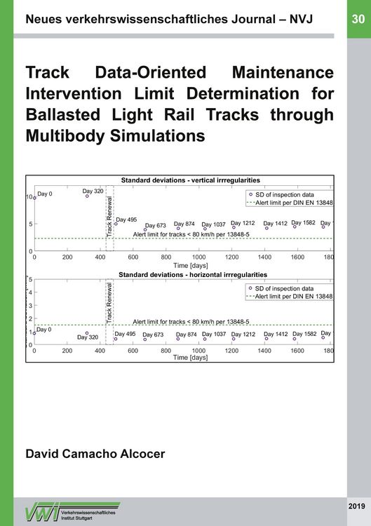 Produktbild: Track Data-Oriented Maintenance Intervention Limit Determination for Ballasted Light Rail Tracks through Multibody Simulations