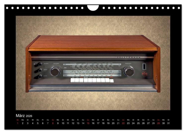 Produktbild: Dampfradios - Antike Radios mit Charme und Patina (Wandkalender 2026 DIN A4 quer), CALVENDO Monatskalender