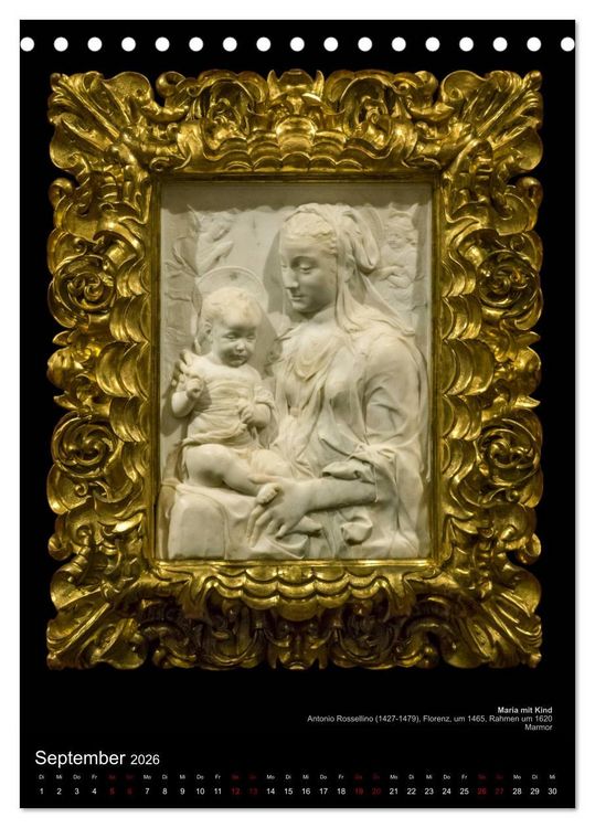 Produktbild: Maria - Mutter Gottes (Tischkalender 2026 DIN A5 hoch), CALVENDO Monatskalender