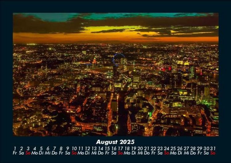 Produktbild: London 2025 Fotokalender DIN A5