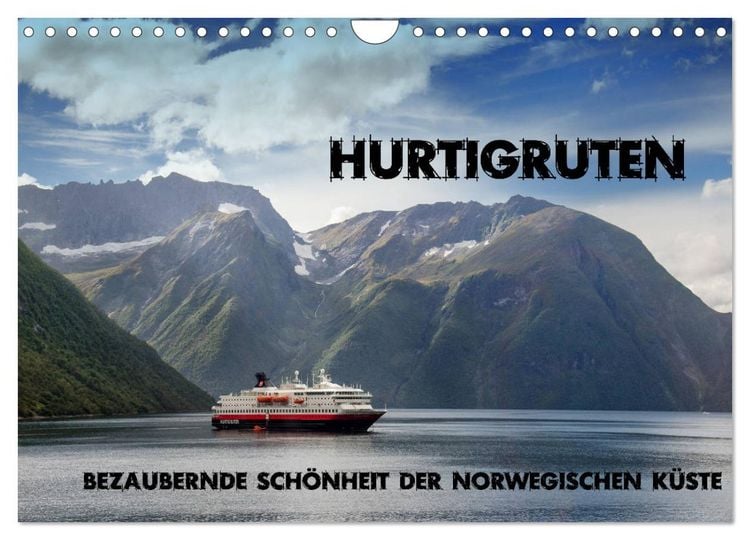 Produktbild: Hurtigruten - Bezaubernde Sch&ouml;nheit der norwegischen K&uuml;ste (Wandkalender 2026 DIN A4 quer), CALVENDO Monatskalender