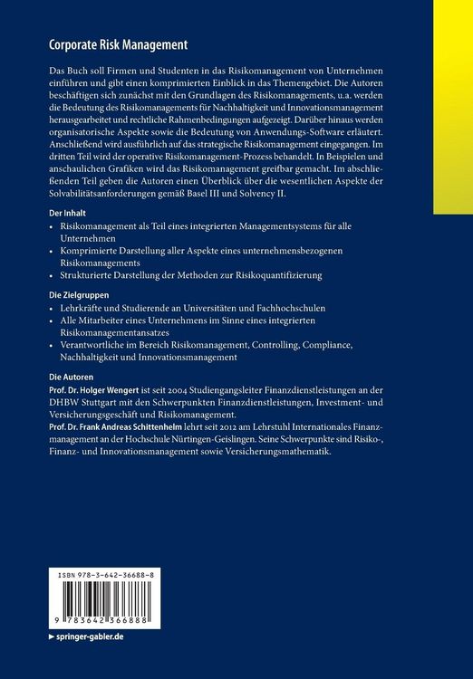 Produktbild: Corporate Risk Management