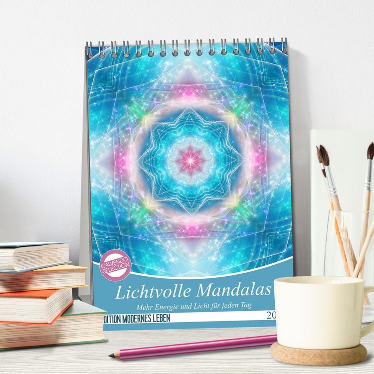 Produktbild: Lichtvolle Mandalas (Tischkalender 2026 DIN A5 hoch), CALVENDO Monatskalender